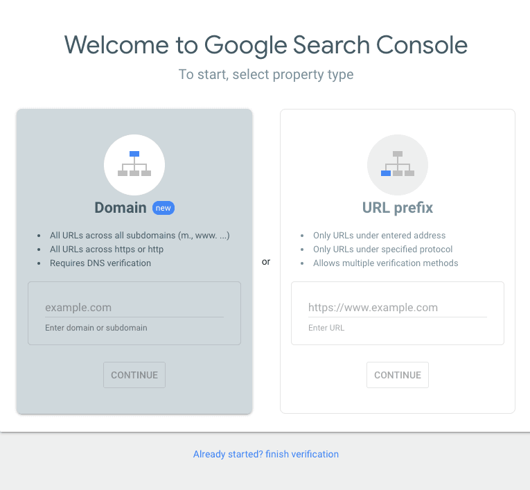 Welcome to Google Search Console