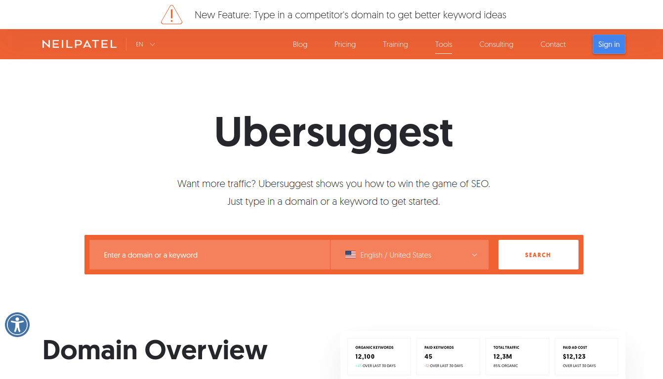 Ubersuggest