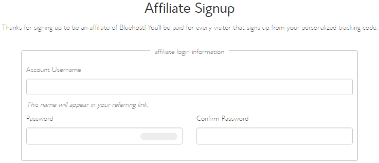 bluehost-affiliate-login-information