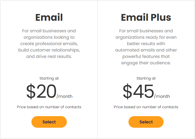 Email Marketing Tools - Constant Contact Pricing