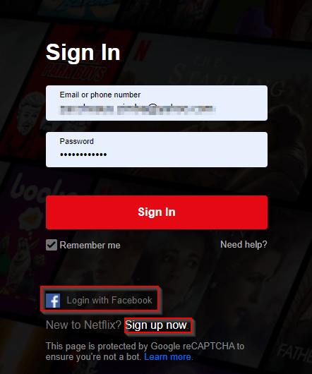 Sign In Netflix
