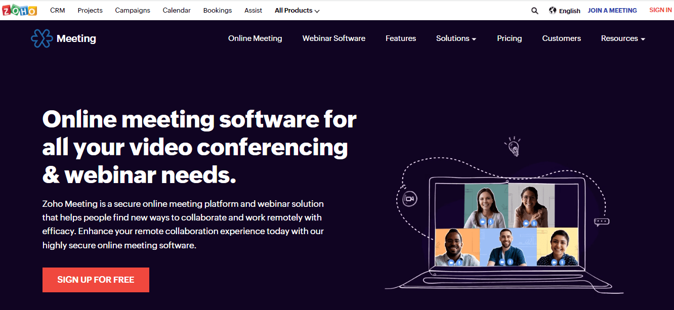 Online Meeting Software & Platforms - Zoho Meeting