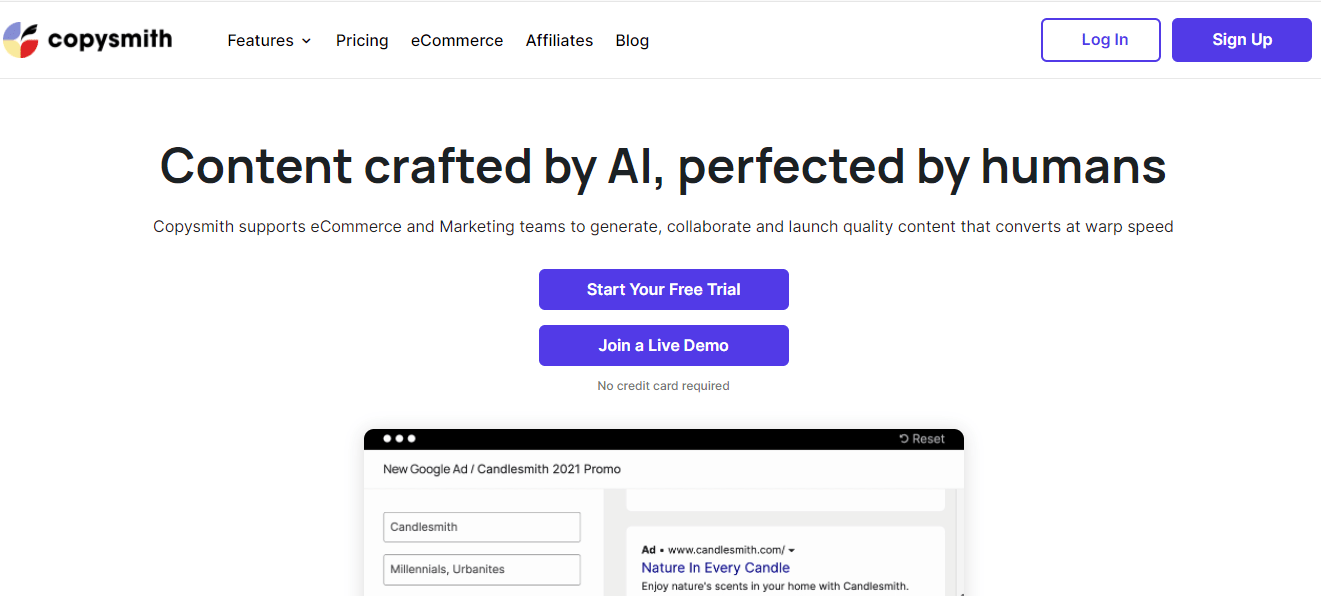 Copysmith - Best AI Copywriting Tools