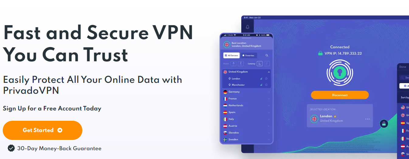 Fast & Secure VPN You Can Trust _ Free VPN Server _ PrivadoVPN