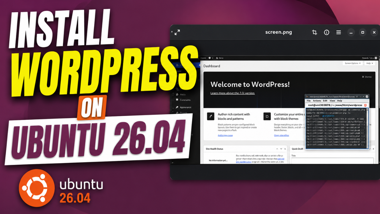 WordPress on Ubuntu 26.04 LTS: Complete Manual Setup | ZacsTech